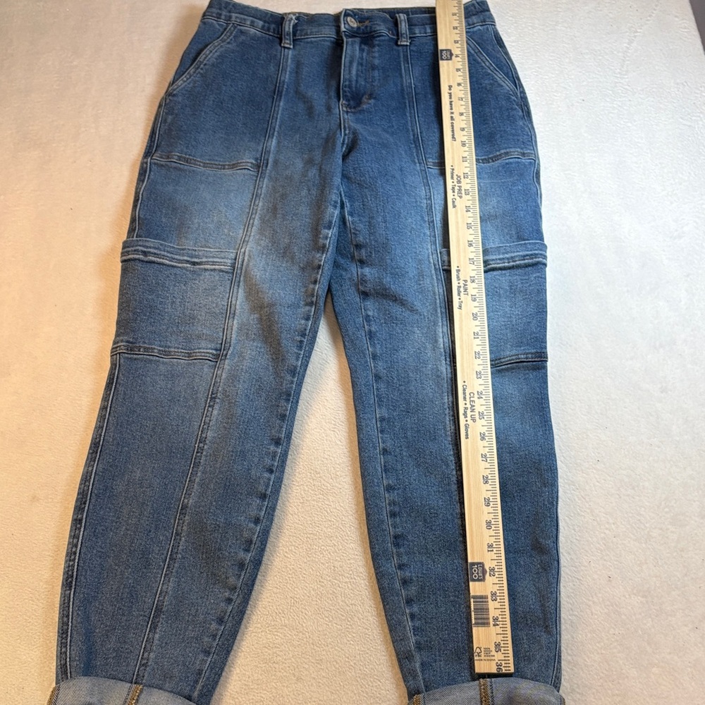 Judy Blue Paneled High-Rise Blue Denim Jeans